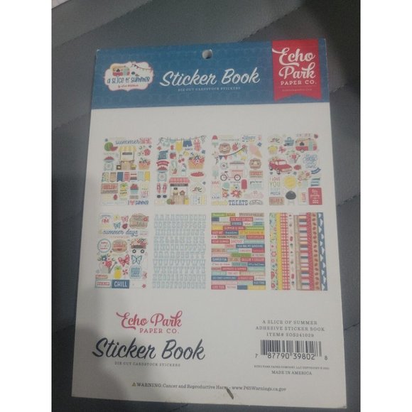 Echo Park Sticker Books "Summer" And "A Slice Of Summer" - Picture 3 of 5